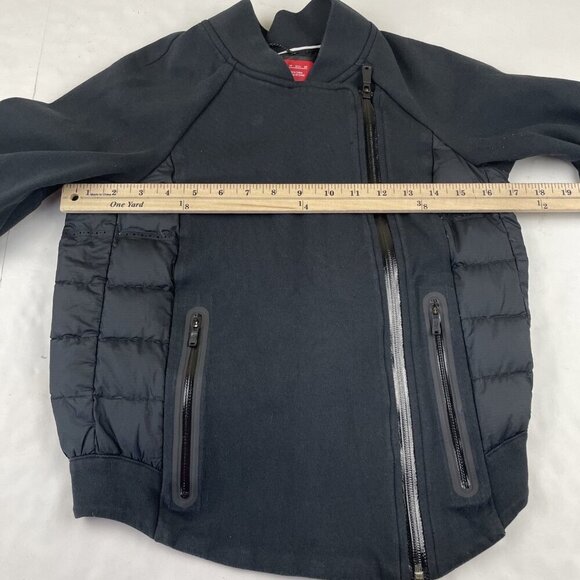 Nike Tech Fleece Jacket Women’s XS Aeroloft Down Puffer Moto Black 800 Fill - Picture 3 of 11